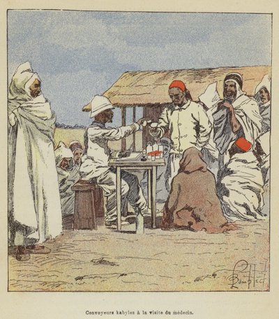 Kabyle dopravníky na návštěvu lékaře od after Louis Charles Bombled