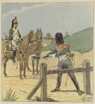 Drak a dračí sapér od after Louis Charles Bombled