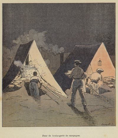 Venkovská pekárna pec od after Louis Charles Bombled
