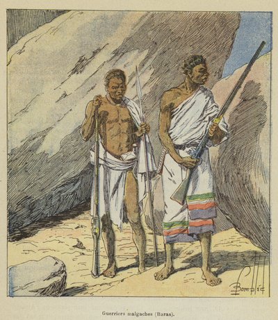 Madagaskarští válečníci, Baras od after Louis Charles Bombled
