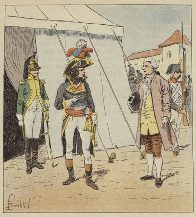 Už je pozdě, řekl generál a vytáhl hodinky od after Louis Charles Bombled