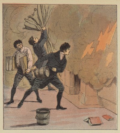 Požáry v Longwoodu od after Louis Charles Bombled
