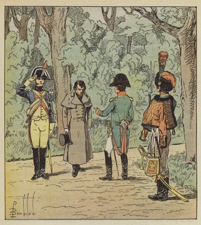 Císař vyslýchá špióna v Elysejském paláci od after Louis Charles Bombled
