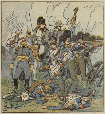 Císař právě prohrál velkou bitvu. od after Louis Charles Bombled