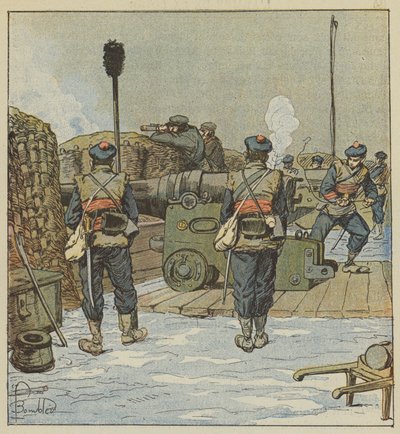 Baterie Chevilly Marine od after Louis Charles Bombled