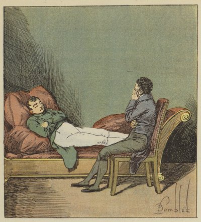 Las Cases spát Napoleon od after Louis Charles Bombled
