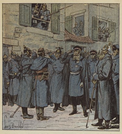 Kapitán Pendezec a generál Treskow od after Louis Charles Bombled