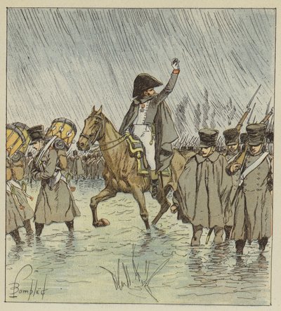 Přepad překvapil vojáky v plném provozu od after Louis Charles Bombled
