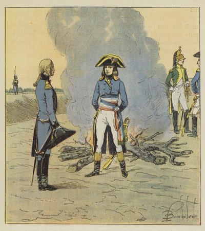 Mladý generál, který ho viděl jako inženýrského důstojníka, mu dal pověření týkající se této profese. od after Louis Charles Bombled