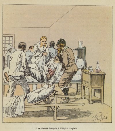 Francouzi zraněni v anglické nemocnici od after Louis Charles Bombled