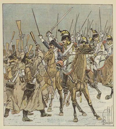 Kyrysníci z Doumercu vezmou 1800 ruských zajatců od after Louis Charles Bombled