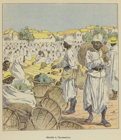 Marche v Tananarive od after Louis Charles Bombled