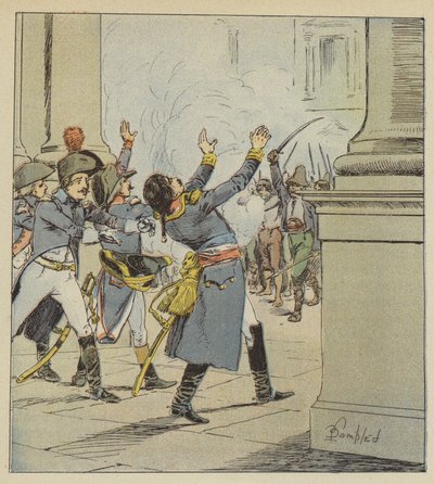 Dufotova smrt od after Louis Charles Bombled