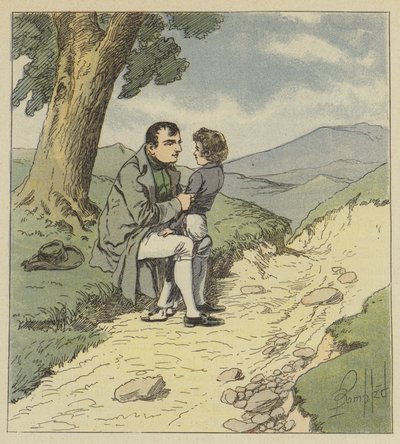 Napoleon a Tristan de Montholon od after Louis Charles Bombled