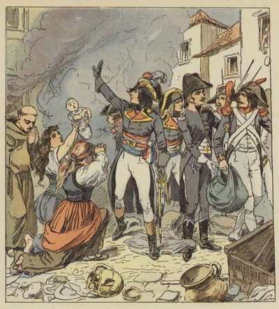 Napoleon ukončuje plenění Říma od after Louis Charles Bombled