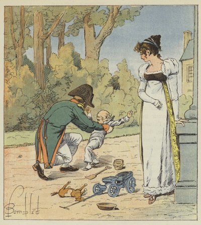Pokud ho potkal v zahradách, hodil ho na zem od after Louis Charles Bombled