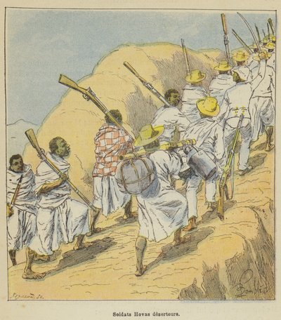 Vojáci dezertérů Hovas od after Louis Charles Bombled