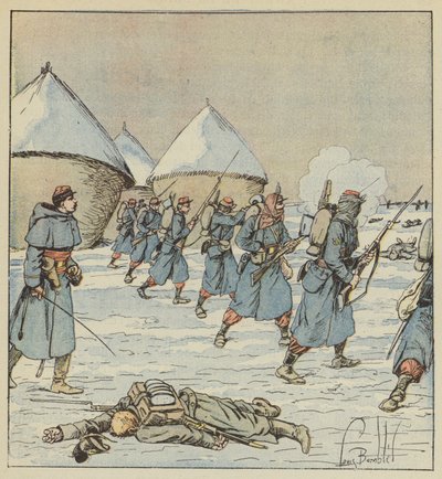 Skirmishers 34. března od after Louis Charles Bombled