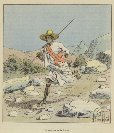 Kurýr od královny od after Louis Charles Bombled
