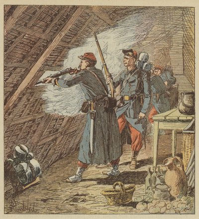 Seržant cizinecké legie vyřadí osmdesát mužů z akce od after Louis Charles Bombled