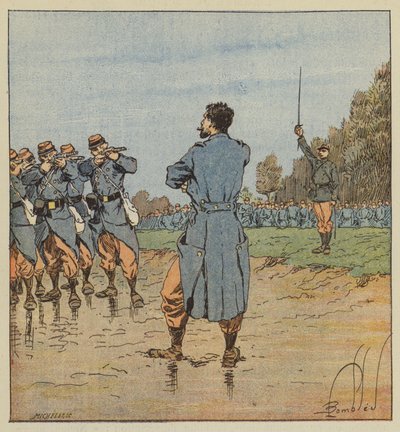 Poprava v 17. sboru od after Louis Charles Bombled
