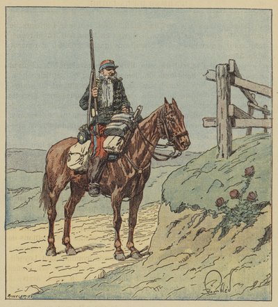 6. husarský křižník od after Louis Charles Bombled