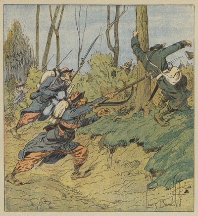 Zefýři pronásledují Prusy od after Louis Charles Bombled