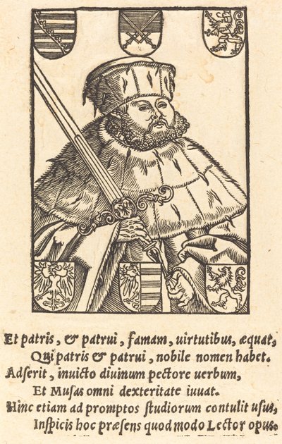 John Frederic Magnanimous, ve volebním rouchu [vlevo] od after Lucas Cranach the Younger