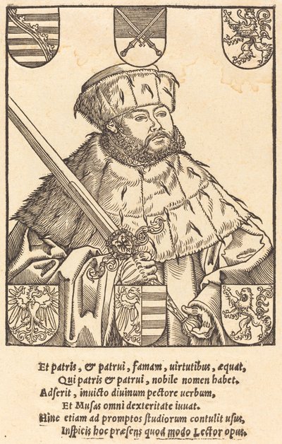 John Frederic Magnanimous ve volebním rouchu [vpravo] od after Lucas Cranach the Younger