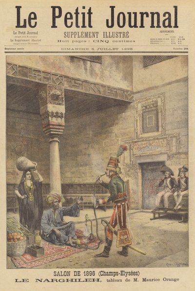 Le Narghileh (vodní dýmka) od after Maurice Henri Orange