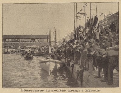 Prezident Kruger z Transvaalu přijíždí do Marseille od after Nadar