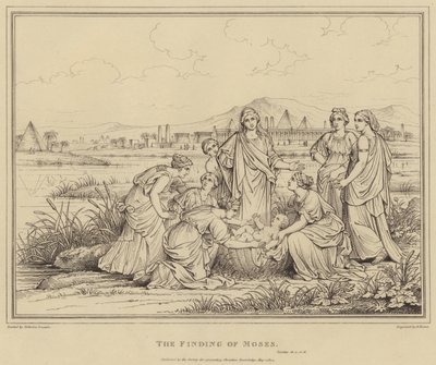 Mojžíšův nález, Exodus od after Nicolas Poussin
