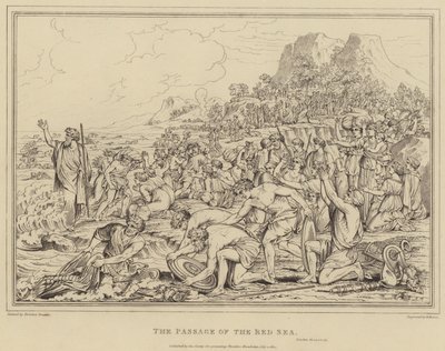 Přechod Rudým mořem, Exodus od after Nicolas Poussin