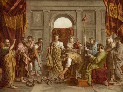 Hadí zázrak od after Nicolas Poussin