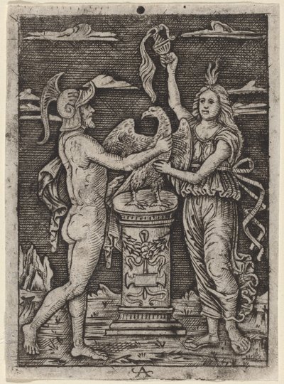 Zasvěcení orla od after Peregrino da Cesena