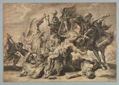 Velký lov na lva od after Peter Paul Rubens