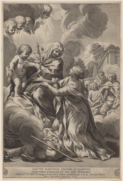 Panna a dítě s mučedníky od after Pietro da Cortona
