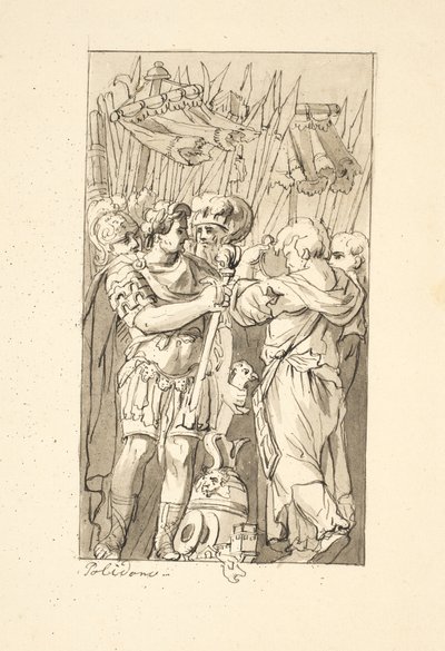 Scéna z římské historie od after Polidoro da Caravaggio