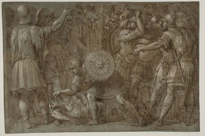 Scéna z římské historie od after Polidoro da Caravaggio