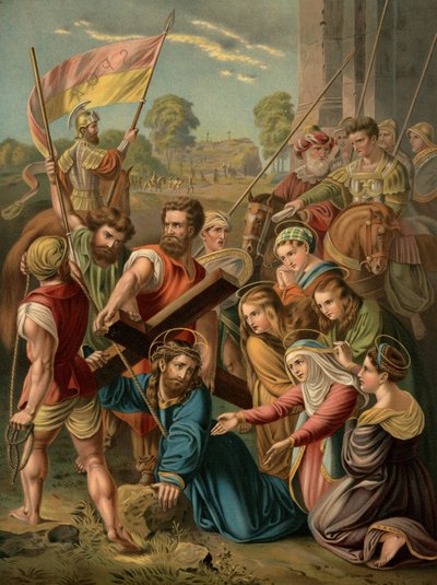 Nesení kříže od after Raphael
