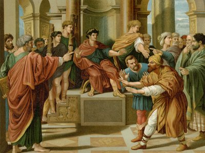 Elymas oslepne od after Raphael