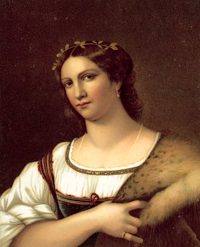 La Fornarina (chromolitho) od after Raphael