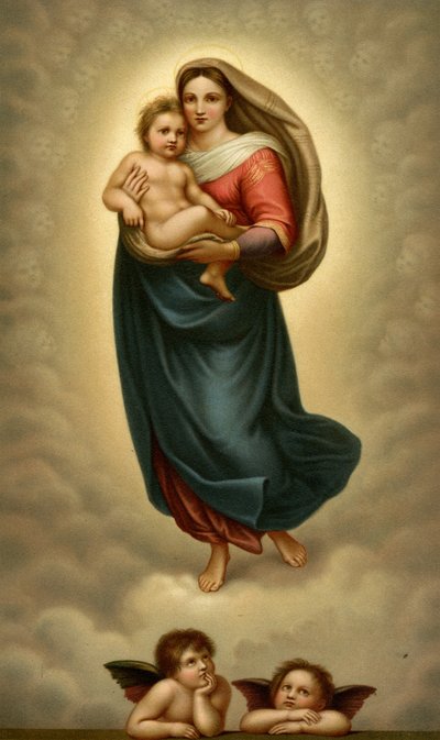 Madonna San Sista, Sixtinská Madonna od after Raphael