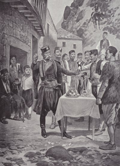 Černohorský velikonoční zvyk od after Richard Caton II Woodville
