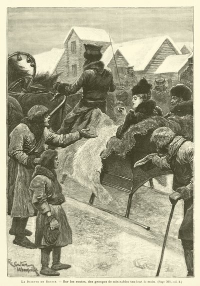Nedostatek potravin v Rusku od after Richard Caton II Woodville