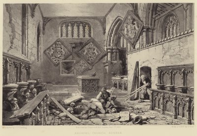 Arundel Church, Sussex od Samuel (after) Prout