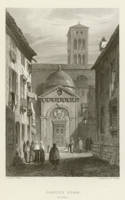 Dantesova hrobka, Ravenna od Samuel (after) Prout