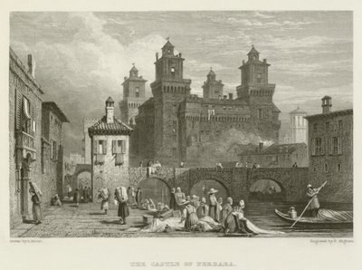 Hrad Ferrara od Samuel (after) Prout