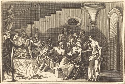 Petr zapírající Krista od after Sébastien Le Clerc I