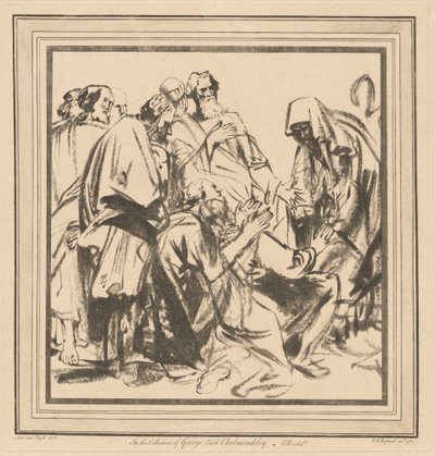 Jacob přesvědčil, aby poslal Benjamina se svými bratry do Egypta od after Sir Anthony van Dyck William Wynne Ryland